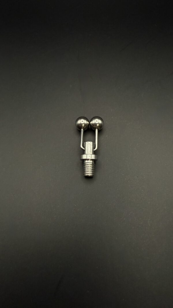 Silberner Schnurclip